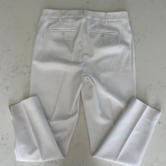 Talbots Hampshire Curvy Neutral 4 Pocket Cotton Rayon Pants White Sz 6 NWOT - Picture 6 of 12